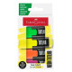 FABER-CASTELL - Faber-Castell 154204 marcador 4 pieza(s) Verde, Naranja, Rosa, Amarillo - 154204